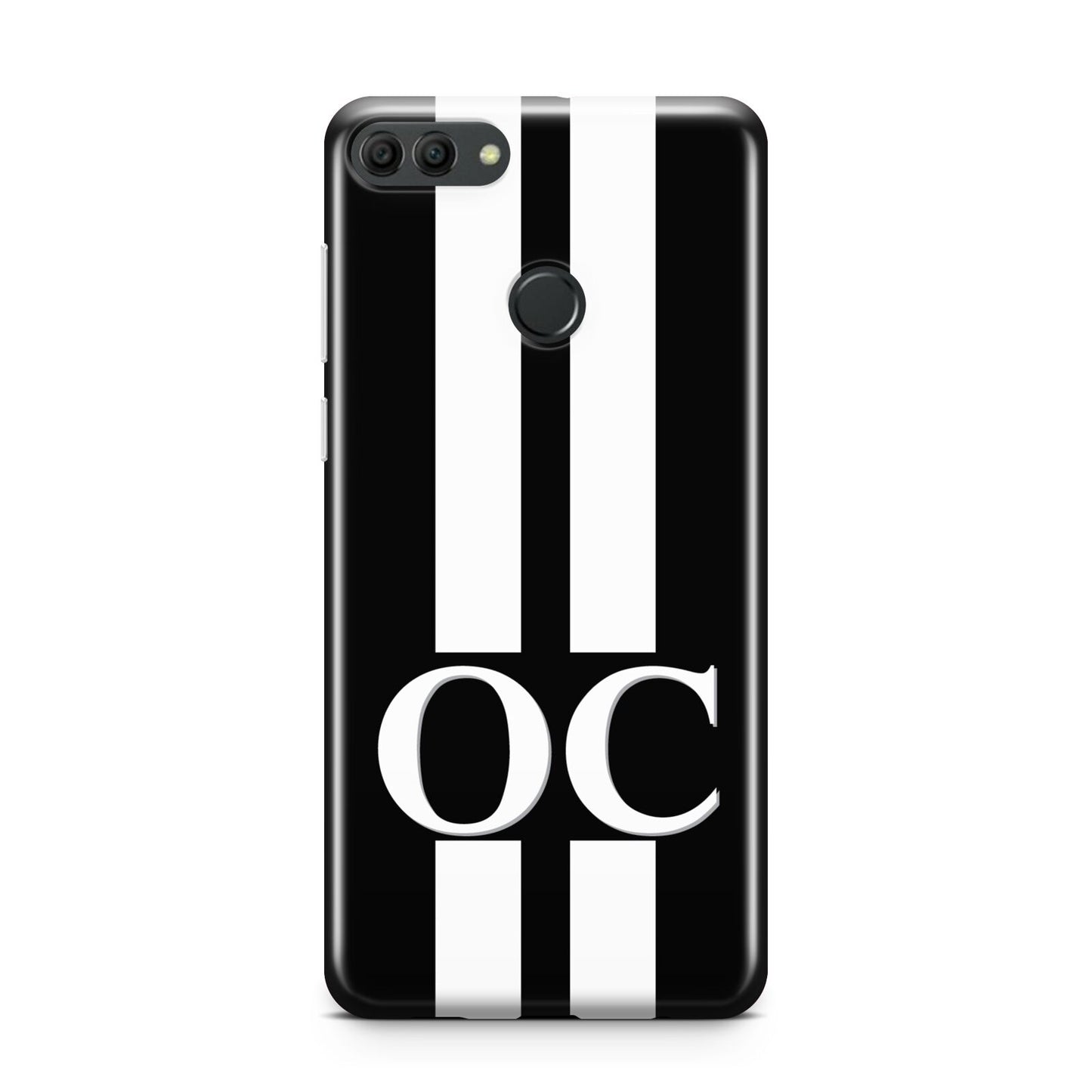 Black Personalised Initials Huawei Y9 2018
