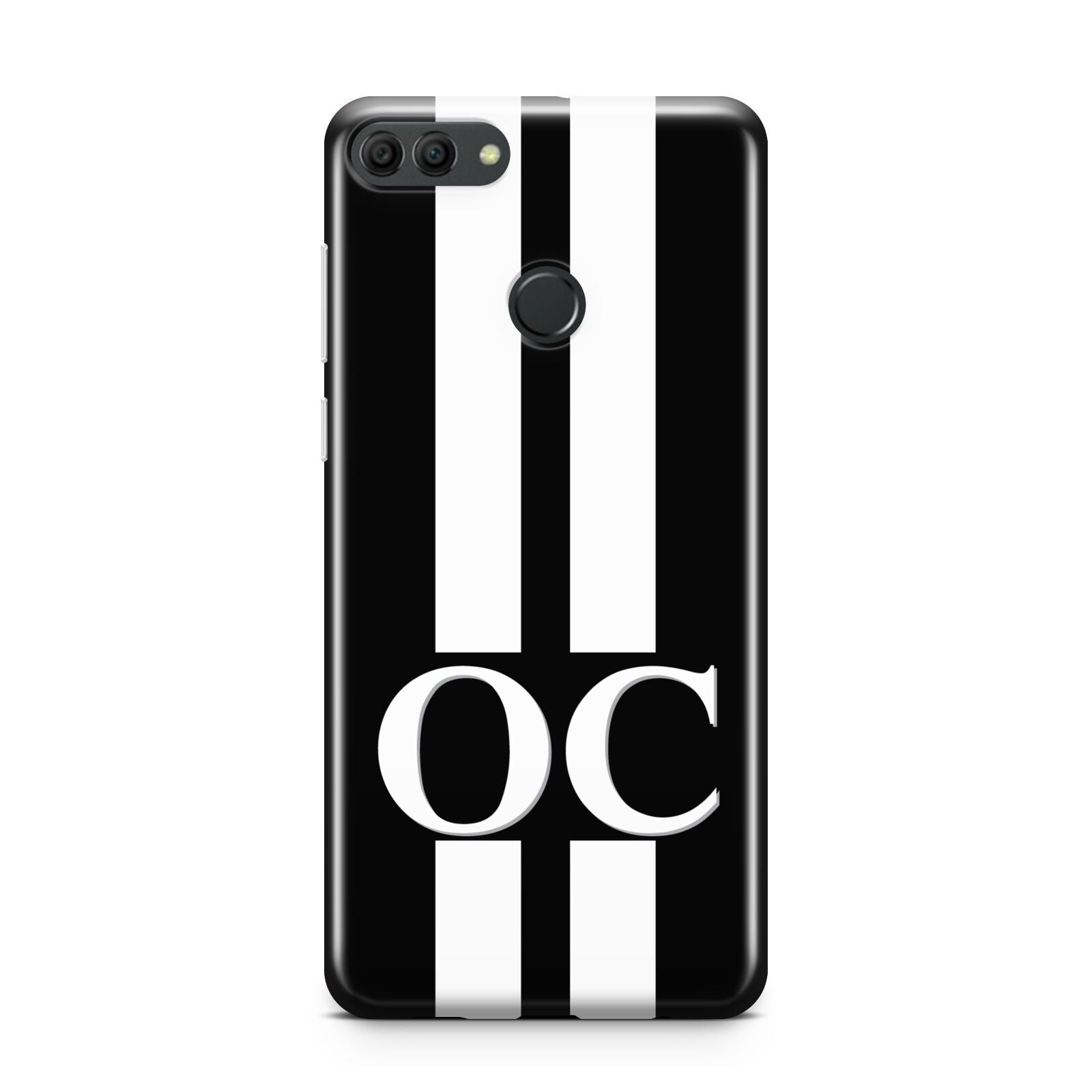 Black Personalised Initials Huawei Y9 2018