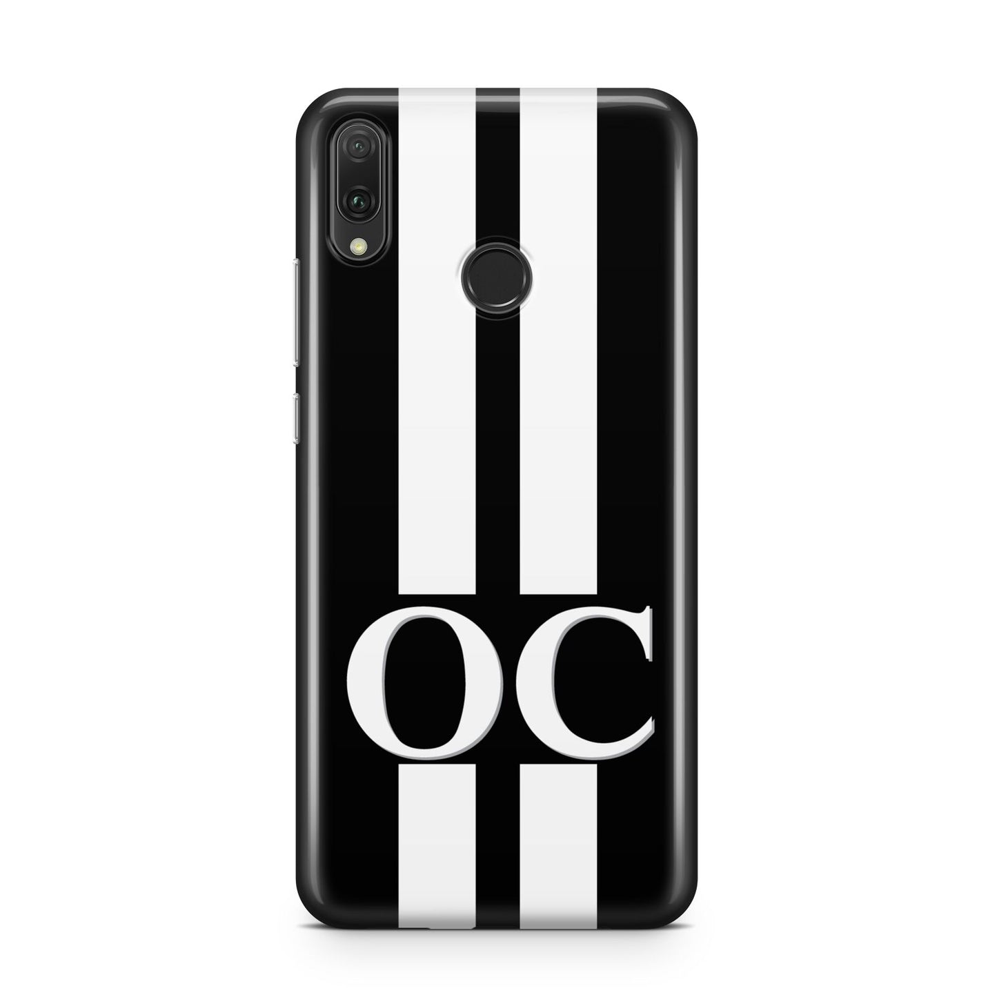 Black Personalised Initials Huawei Y9 2019
