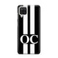 Black Personalised Initials Samsung A12 Case