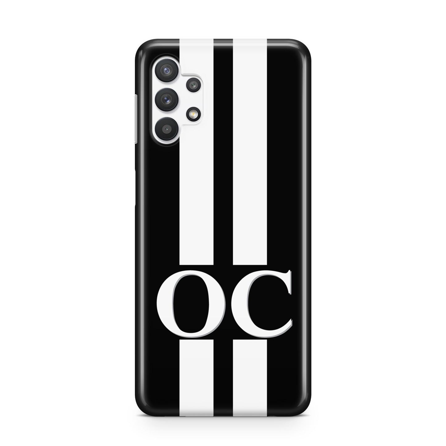 Black Personalised Initials Samsung A32 5G Case