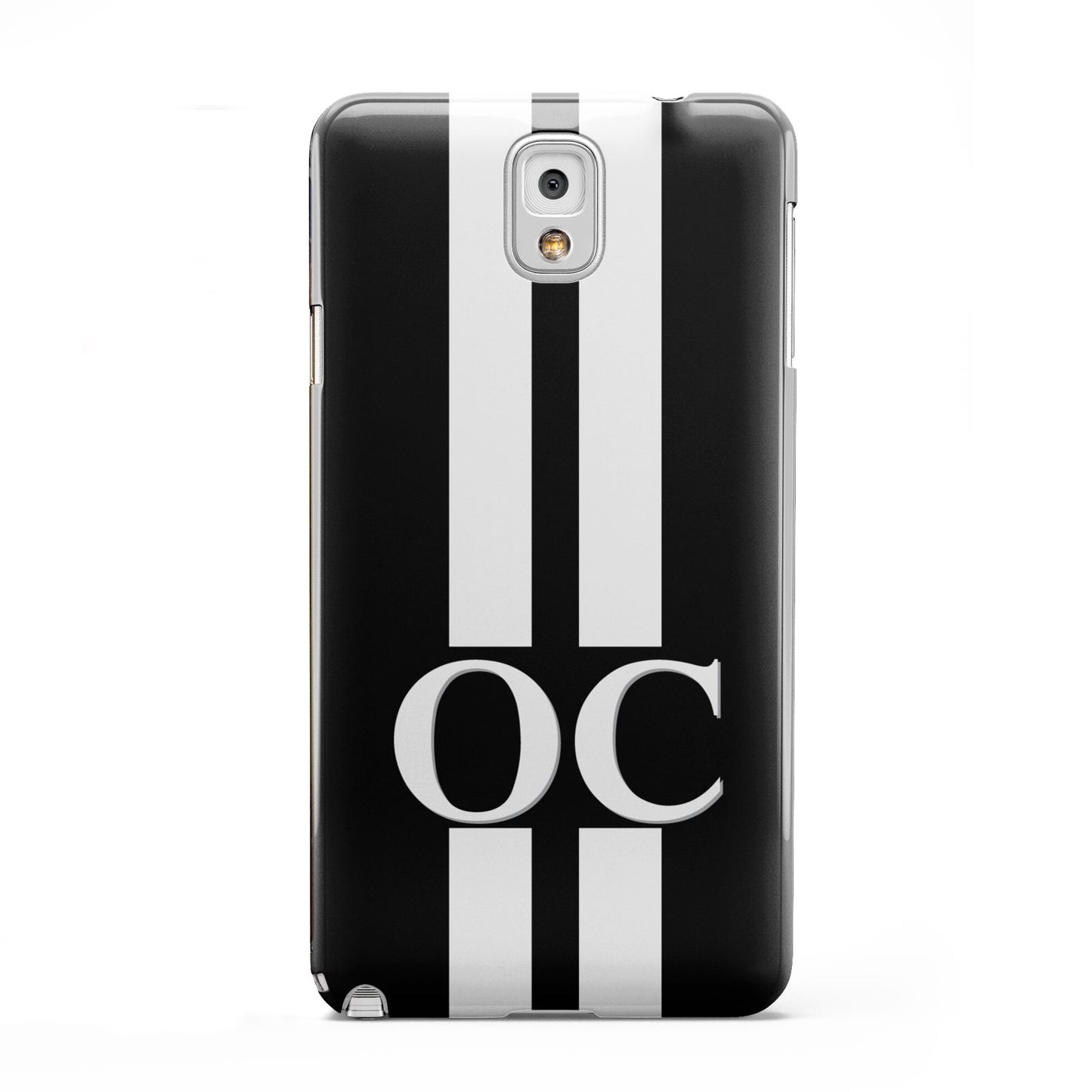 Black Personalised Initials Samsung Galaxy Note 3 Case