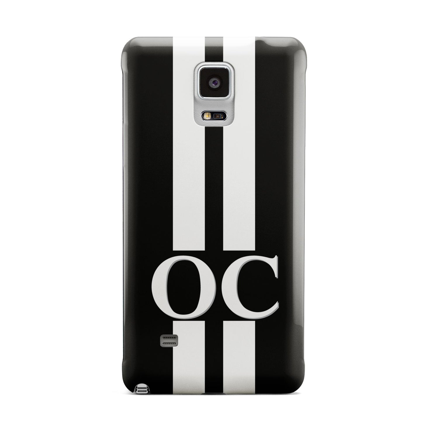 Black Personalised Initials Samsung Galaxy Note 4 Case