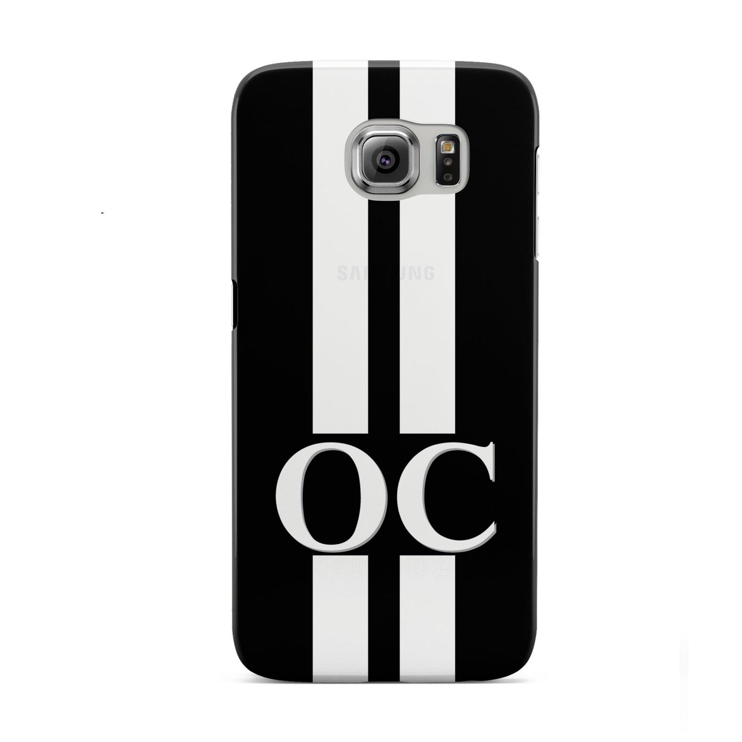 Black Personalised Initials Samsung Galaxy S6 Case