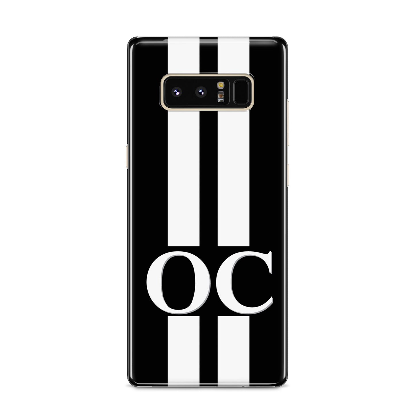Black Personalised Initials Samsung Galaxy S8 Case