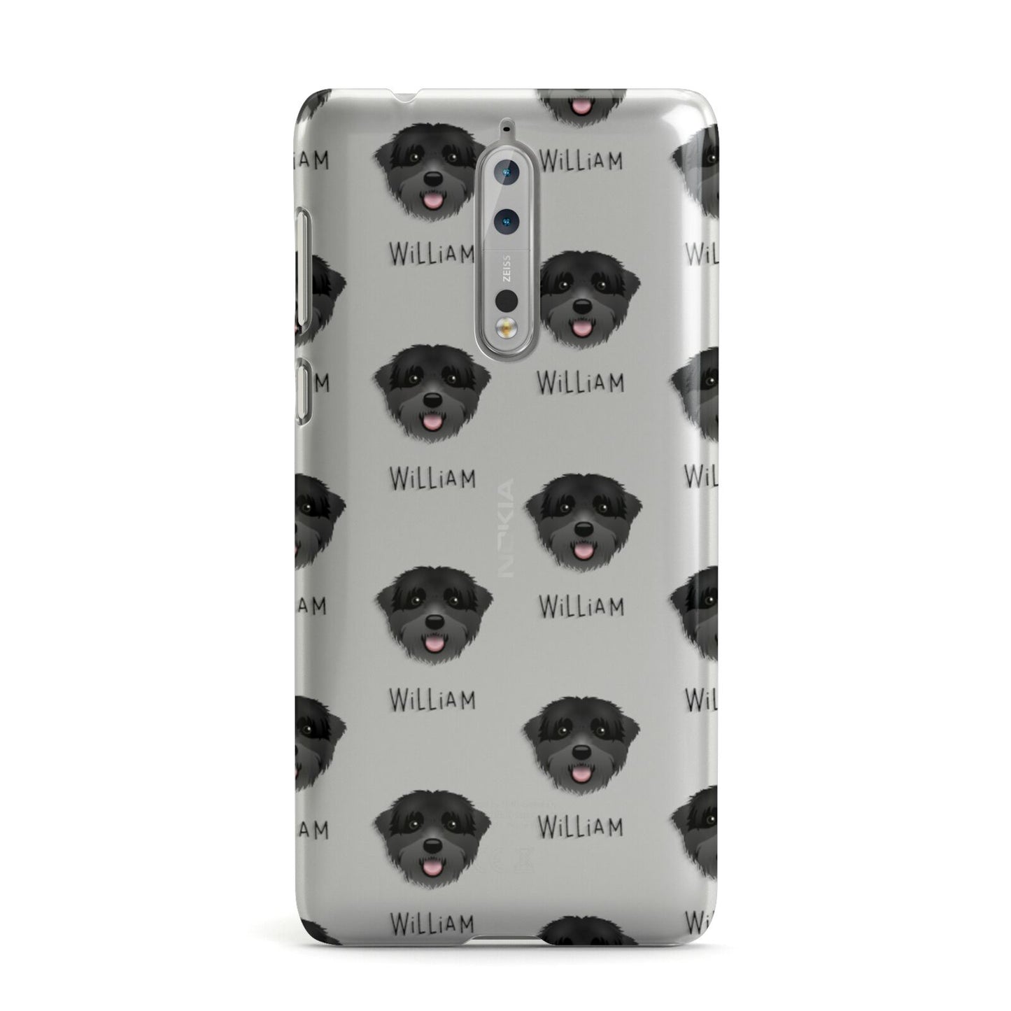 Black Russian Terrier Icon with Name Nokia Case