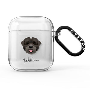 Black Russian Terrier Personalised AirPods Case