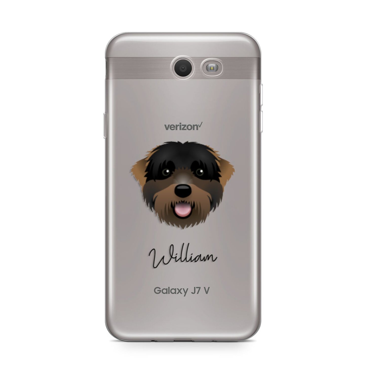 Black Russian Terrier Personalised Samsung Galaxy J7 2017 Case