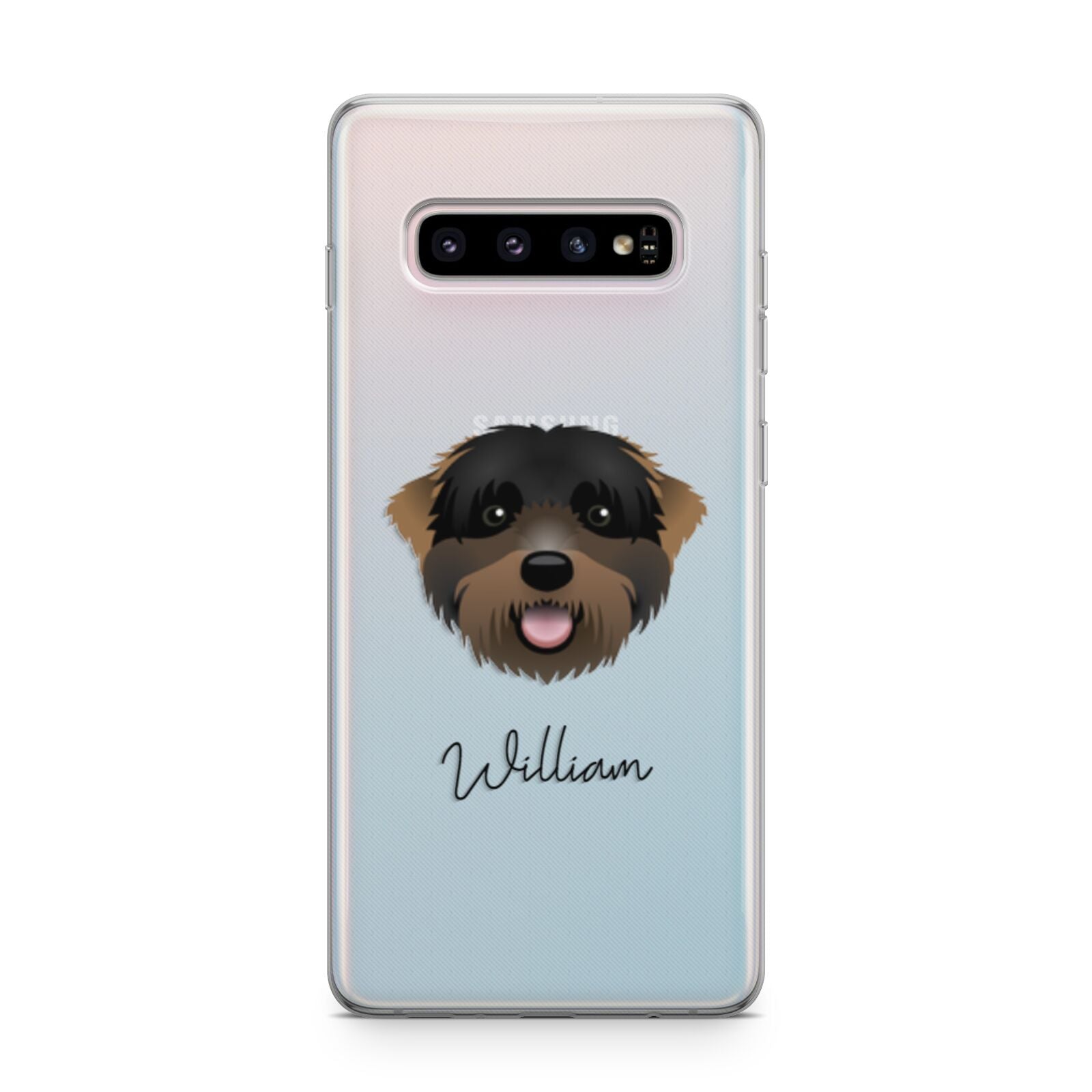 Black Russian Terrier Personalised Samsung Galaxy S10 Plus Case