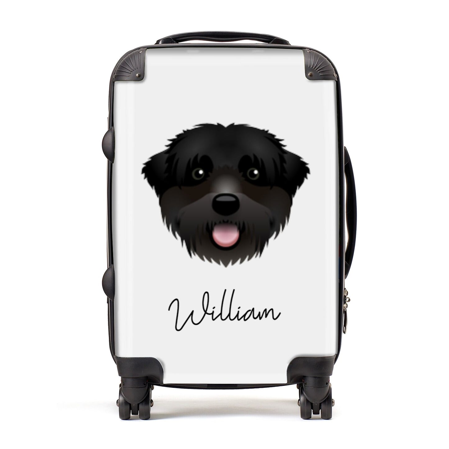 Black Russian Terrier Personalised Suitcase