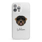 Black Russian Terrier Personalised iPhone 13 Pro Max Clear Bumper Case