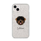 Black Russian Terrier Personalised iPhone 14 Plus Glitter Tough Case Starlight