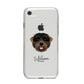Black Russian Terrier Personalised iPhone 8 Bumper Case on Silver iPhone