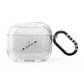 Black Sloped Handwritten Name AirPods Glitter Case 3rd Gen