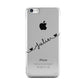 Black Sloped Handwritten Name Apple iPhone 5c Case