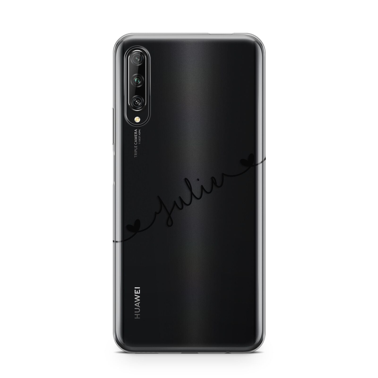Black Sloped Handwritten Name Huawei P Smart Pro 2019