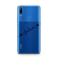 Black Sloped Handwritten Name Huawei P Smart Z