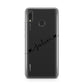 Black Sloped Handwritten Name Huawei Y9 2019