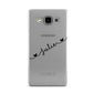 Black Sloped Handwritten Name Samsung Galaxy A5 Case