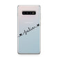 Black Sloped Handwritten Name Samsung Galaxy S10 Plus Case