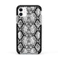 Black Snakeskin Apple iPhone 11 in White with Black Impact Case