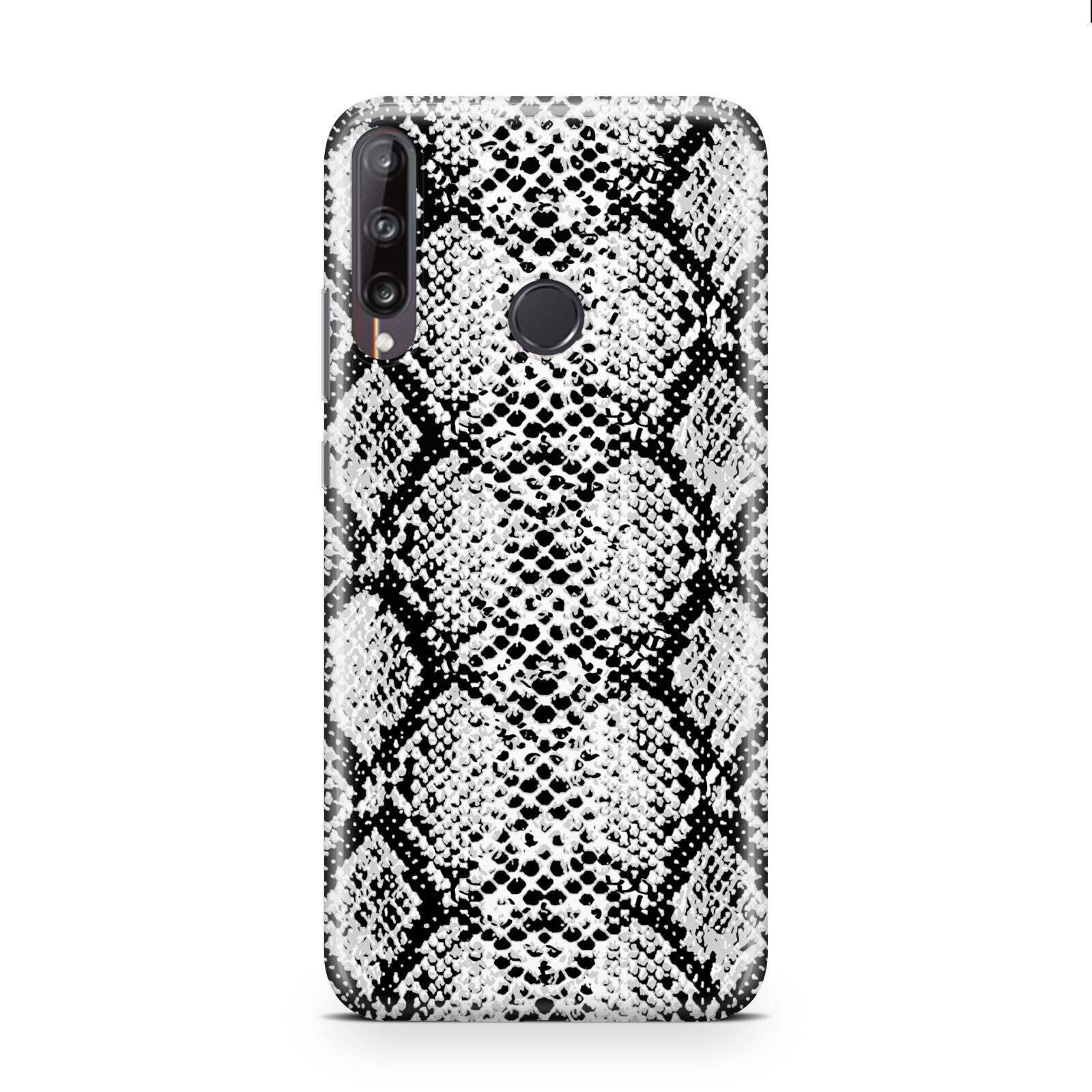 Black Snakeskin Huawei P40 Lite E Phone Case