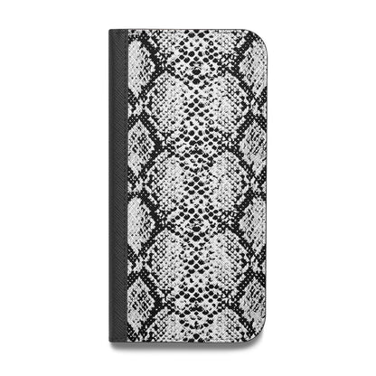 Black Snakeskin Vegan Leather Flip Samsung Case