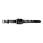 Black Space Apple Watch Strap Size 38mm Landscape Image Silver Hardware