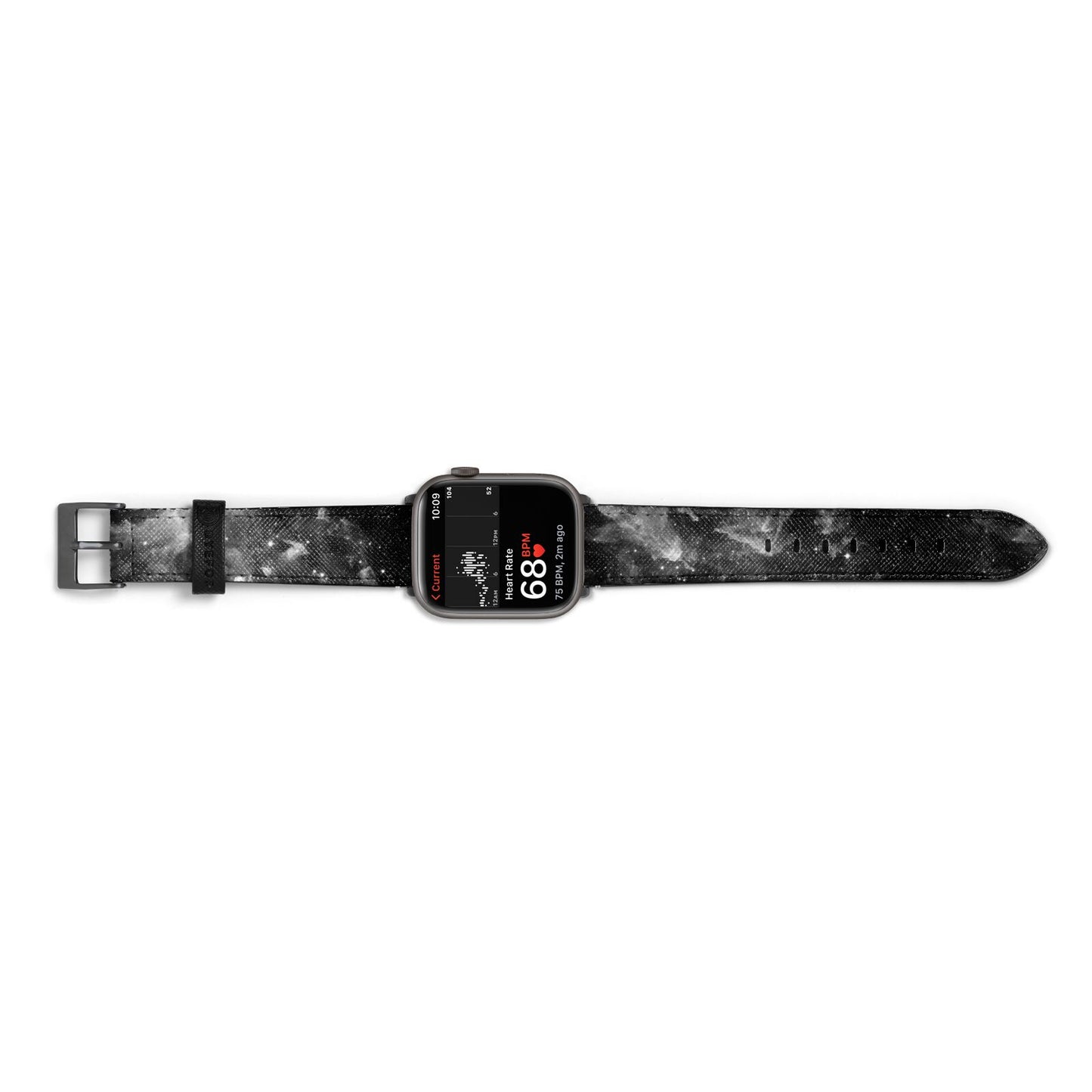 Black Space Apple Watch Strap Size 38mm Landscape Image Space Grey Hardware