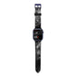 Black Space Apple Watch Strap Size 38mm with Blue Hardware