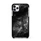 Black Space Apple iPhone 11 Pro Max in Silver with Black Impact Case