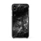 Black Space Apple iPhone Xs Max Impact Case Black Edge on Black Phone