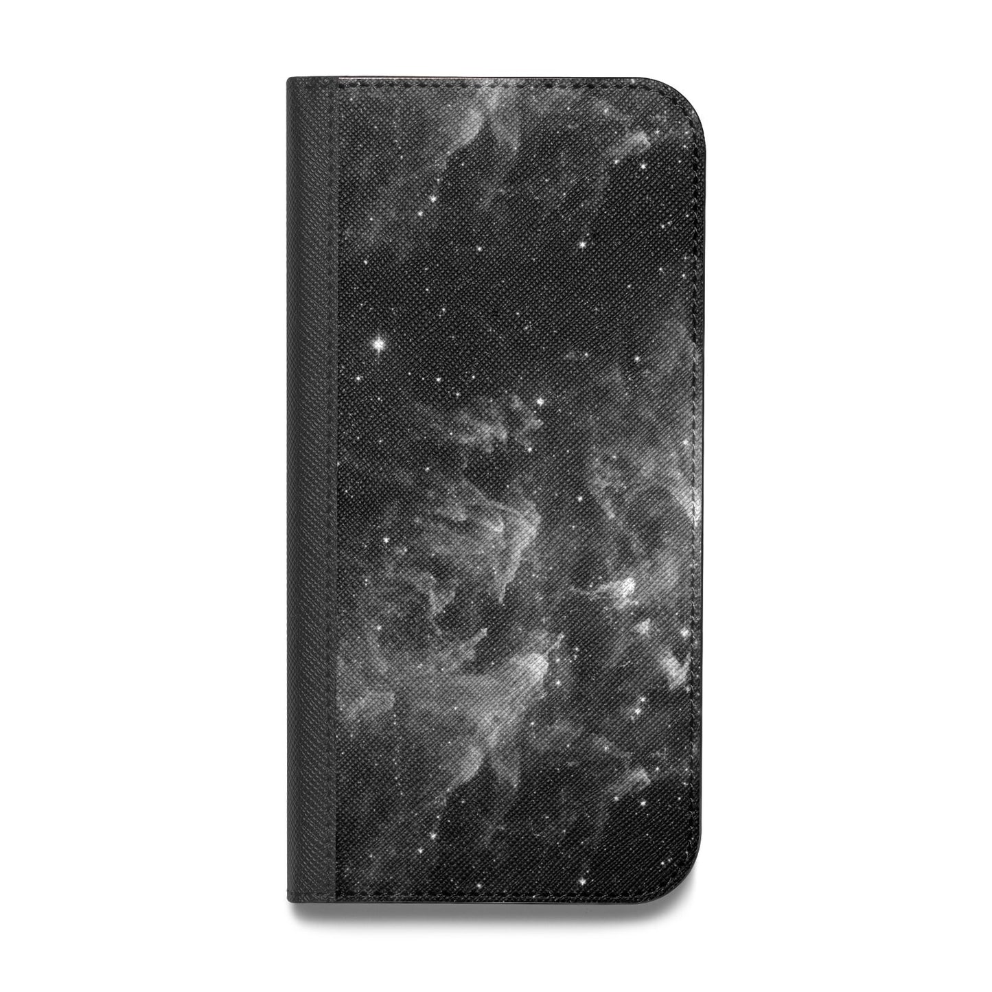 Black Space Vegan Leather Flip Samsung Case