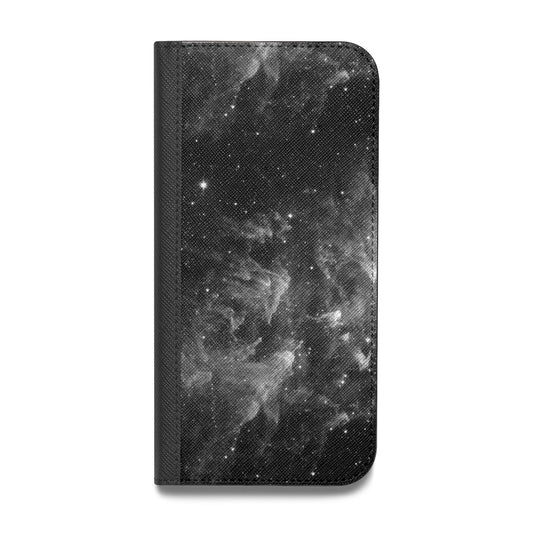 Black Space Vegan Leather Flip Samsung Case
