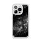 Black Space iPhone 14 Pro Clear Tough Case Silver
