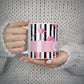 Black Striped Flamingo 10oz Mug Alternative Image 5