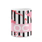 Black Striped Flamingo 10oz Mug Alternative Image 7
