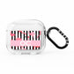 Black Striped Flamingo AirPods Clear Case 3rd Gen