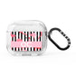 Black Striped Flamingo AirPods Glitter Case 3rd Gen