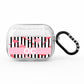 Black Striped Flamingo AirPods Pro Glitter Case