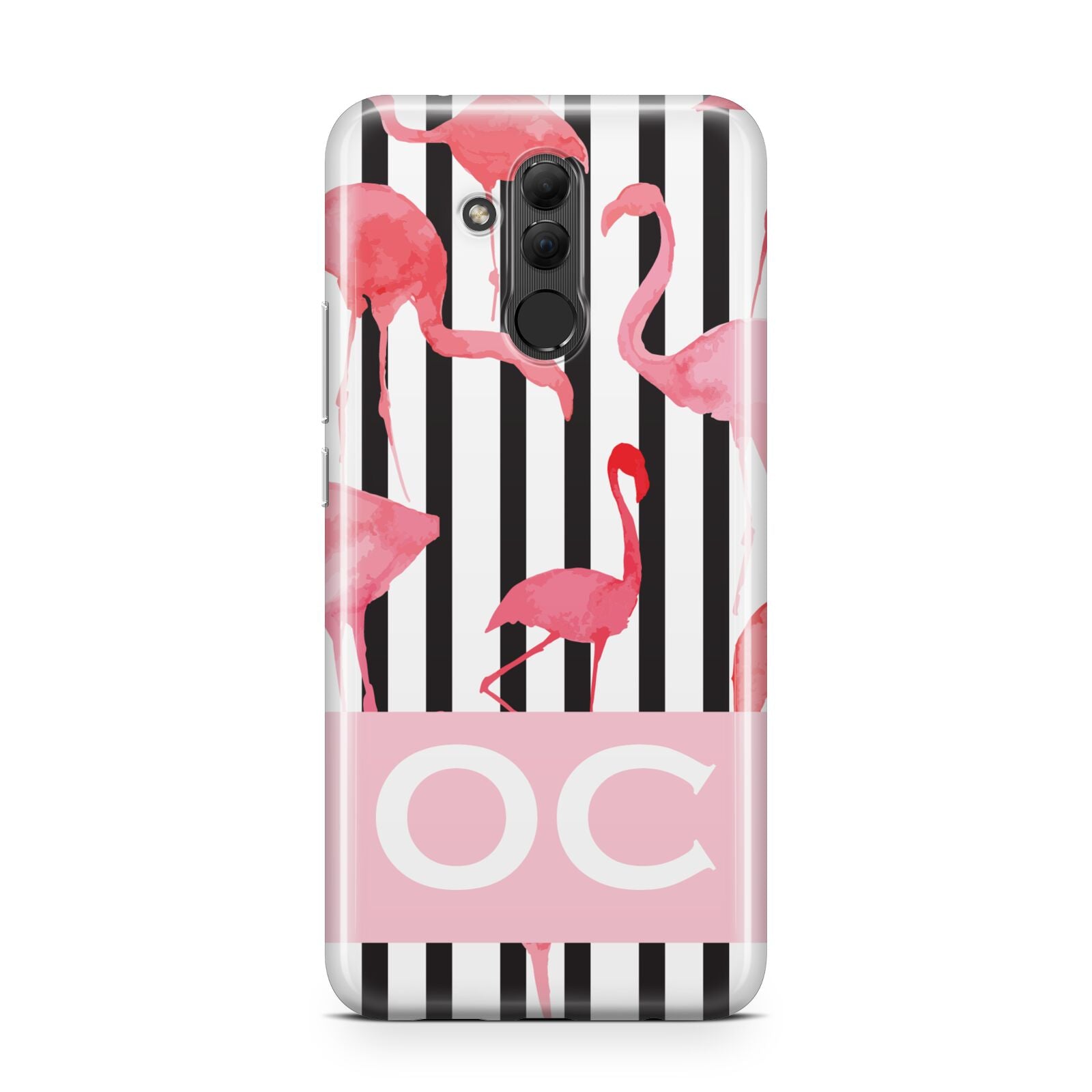 Black Striped Flamingo Huawei Mate 20 Lite