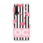 Black Striped Flamingo Huawei Nova 6 Phone Case