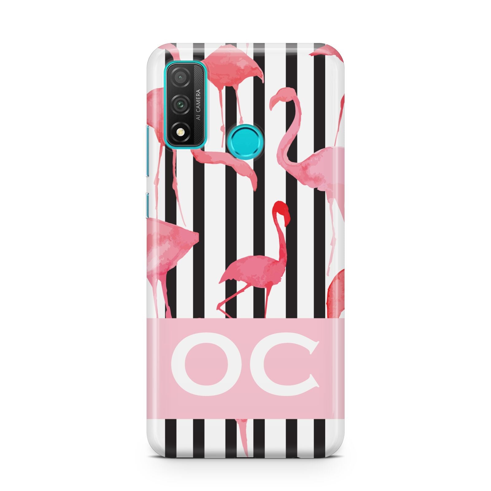 Black Striped Flamingo Huawei P Smart 2020