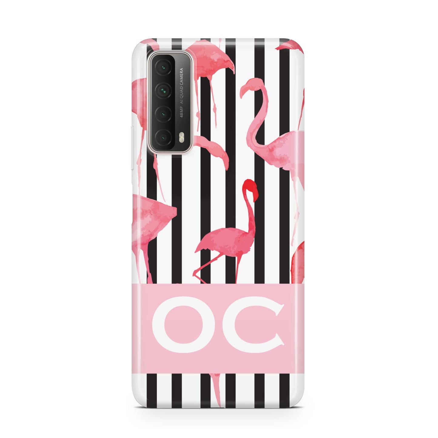 Black Striped Flamingo Huawei P Smart 2021