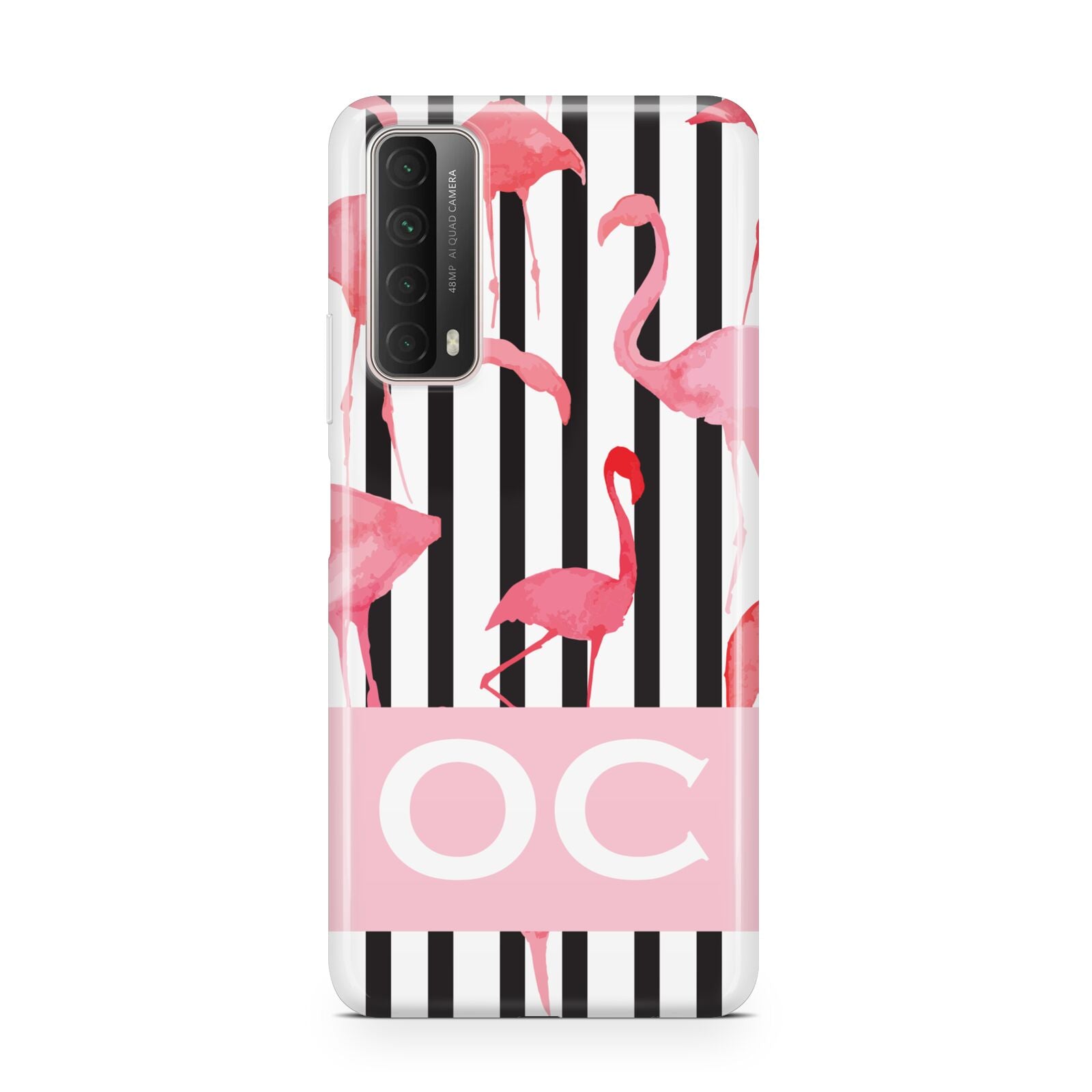 Black Striped Flamingo Huawei P Smart 2021