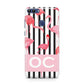 Black Striped Flamingo Huawei P Smart Case