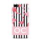 Black Striped Flamingo Huawei Y5 Prime 2018 Phone Case