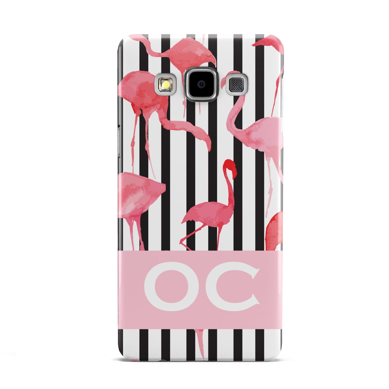 Black Striped Flamingo Samsung Galaxy A5 Case
