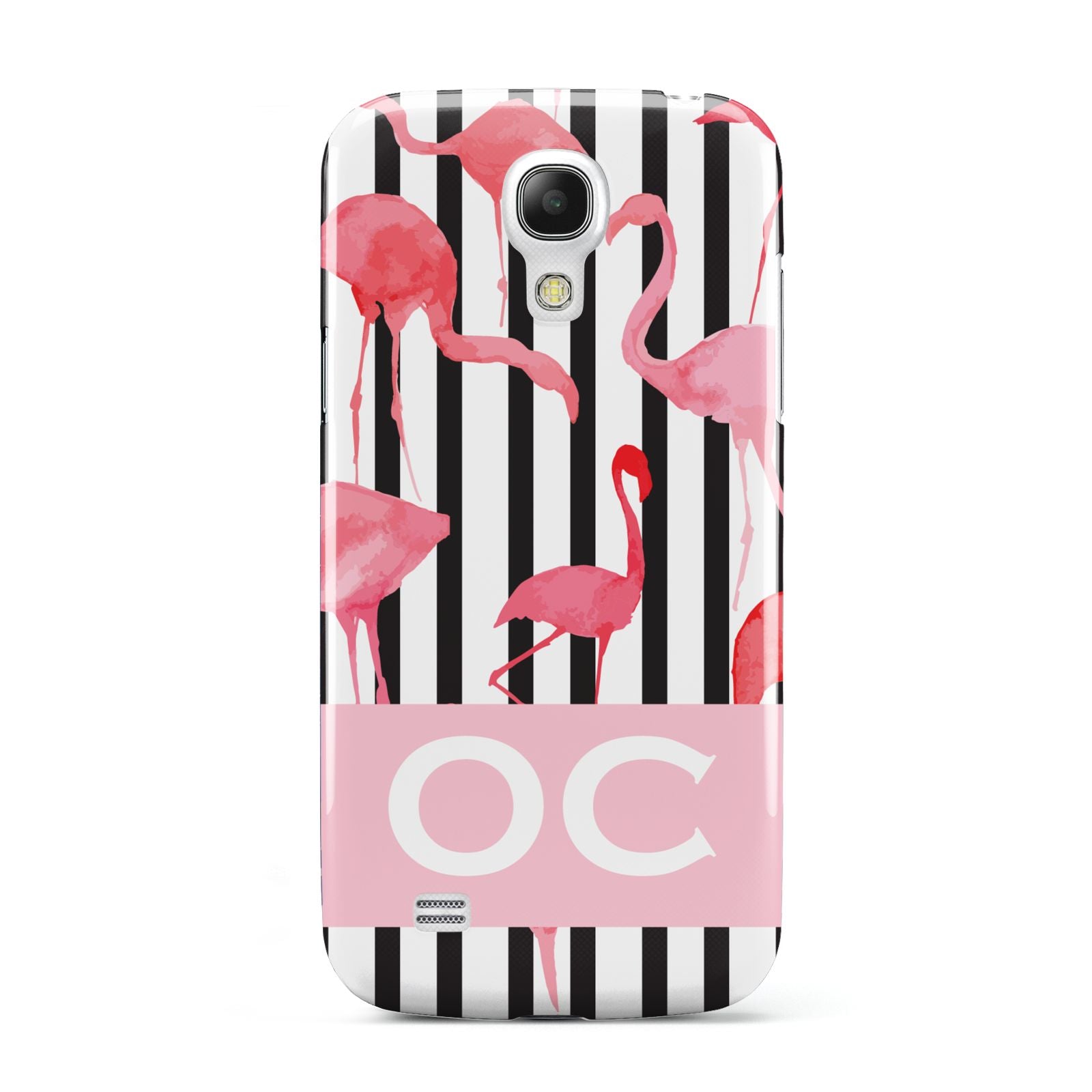 Black Striped Flamingo Samsung Galaxy S4 Mini Case
