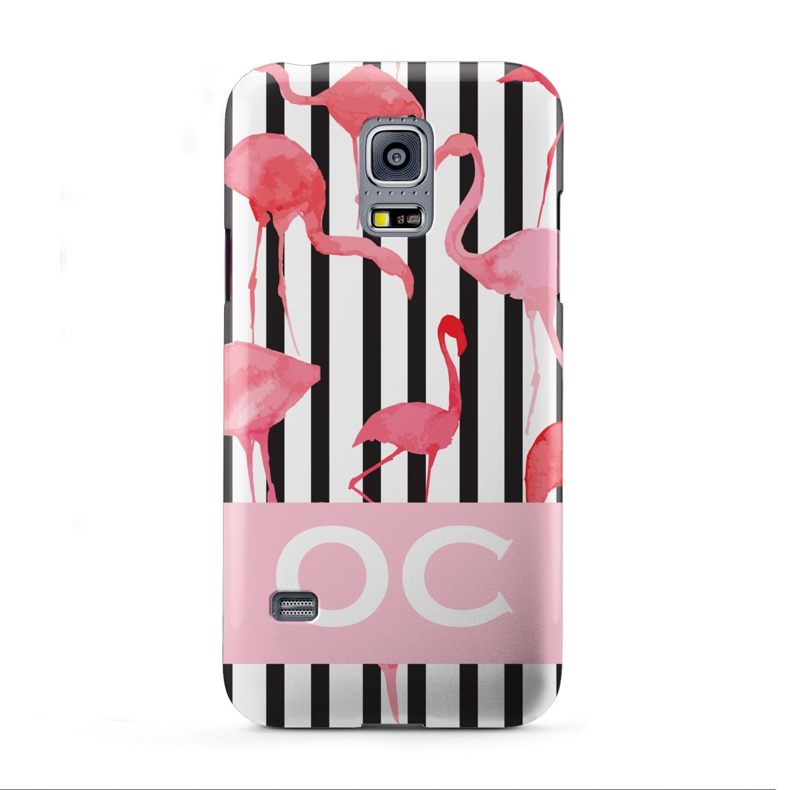 Black Striped Flamingo Samsung Galaxy S5 Mini Case